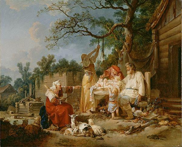 Jean-Baptiste Le Prince The Russian Cradle France oil painting art